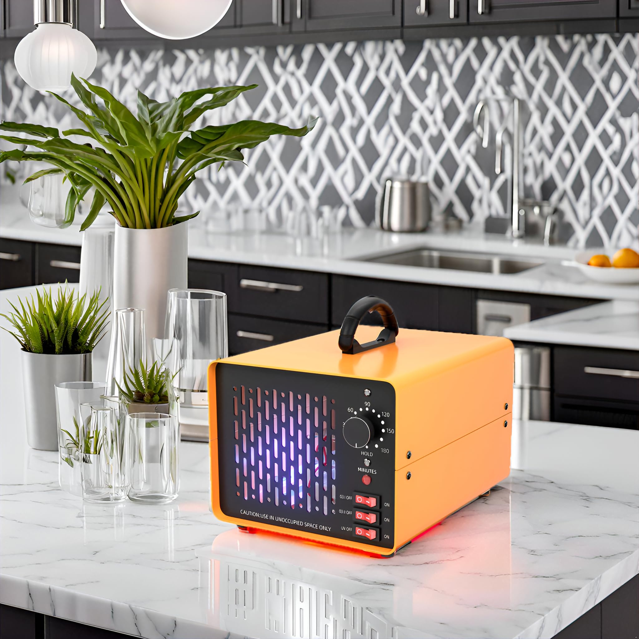 Commercial Ozone Generator Machine 50g Powerful Odor Removal Portable Ozone Air Purifier for Home Industrial Office Factory