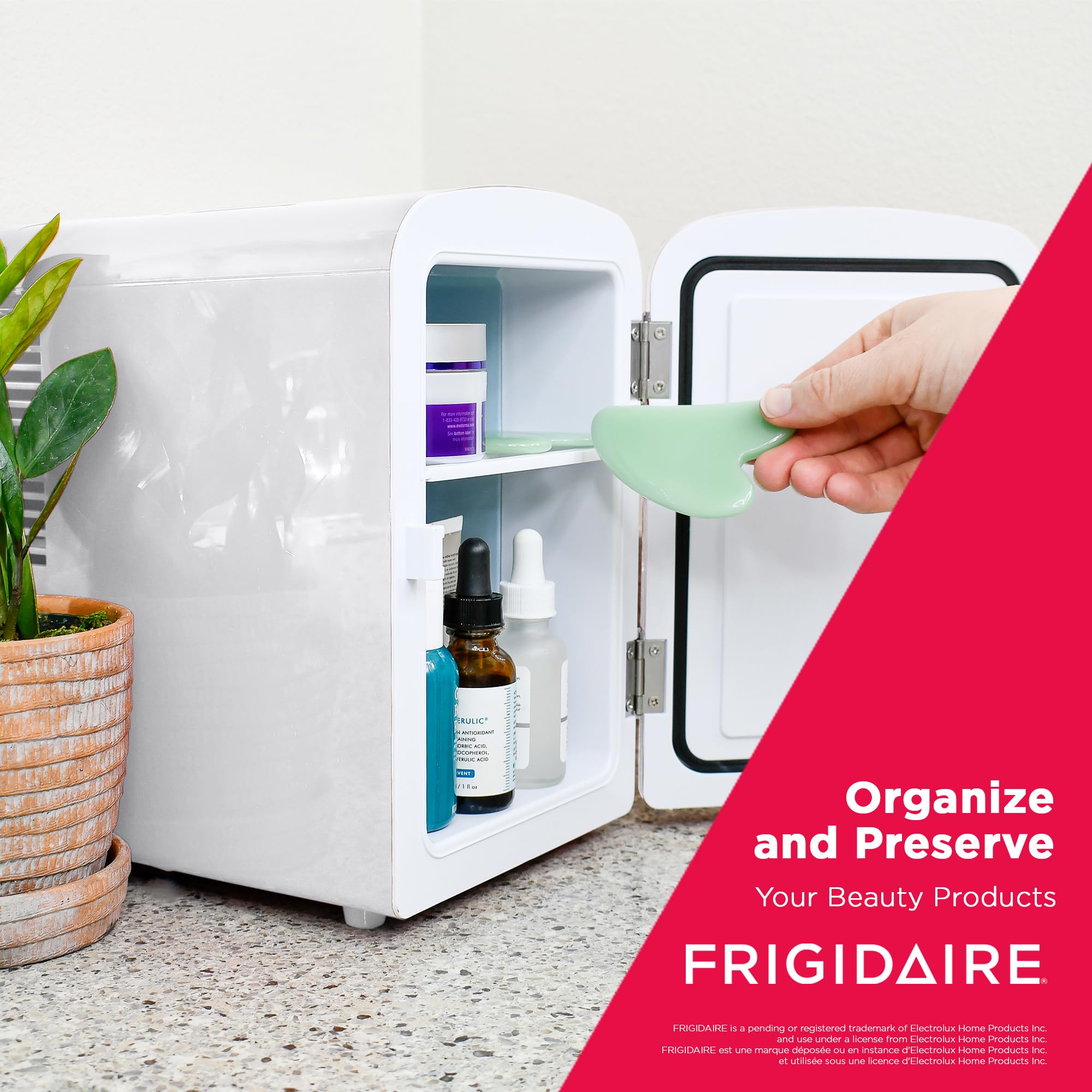Frigidaire EFMIS129-WHITE, Mini Portable Fridge, 4 Litres Capacity, Chills Six 12oz Cans, 100% Freon-Free & Eco Friendly, Beverage Cooler- White - Image 6