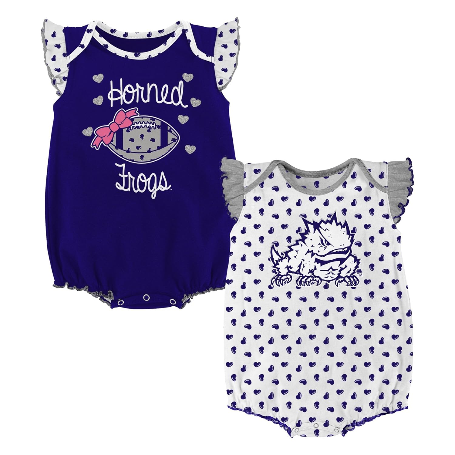 NCAA by Outerstuff NCAA boys Heart Fan 2 Piece Onesie Set