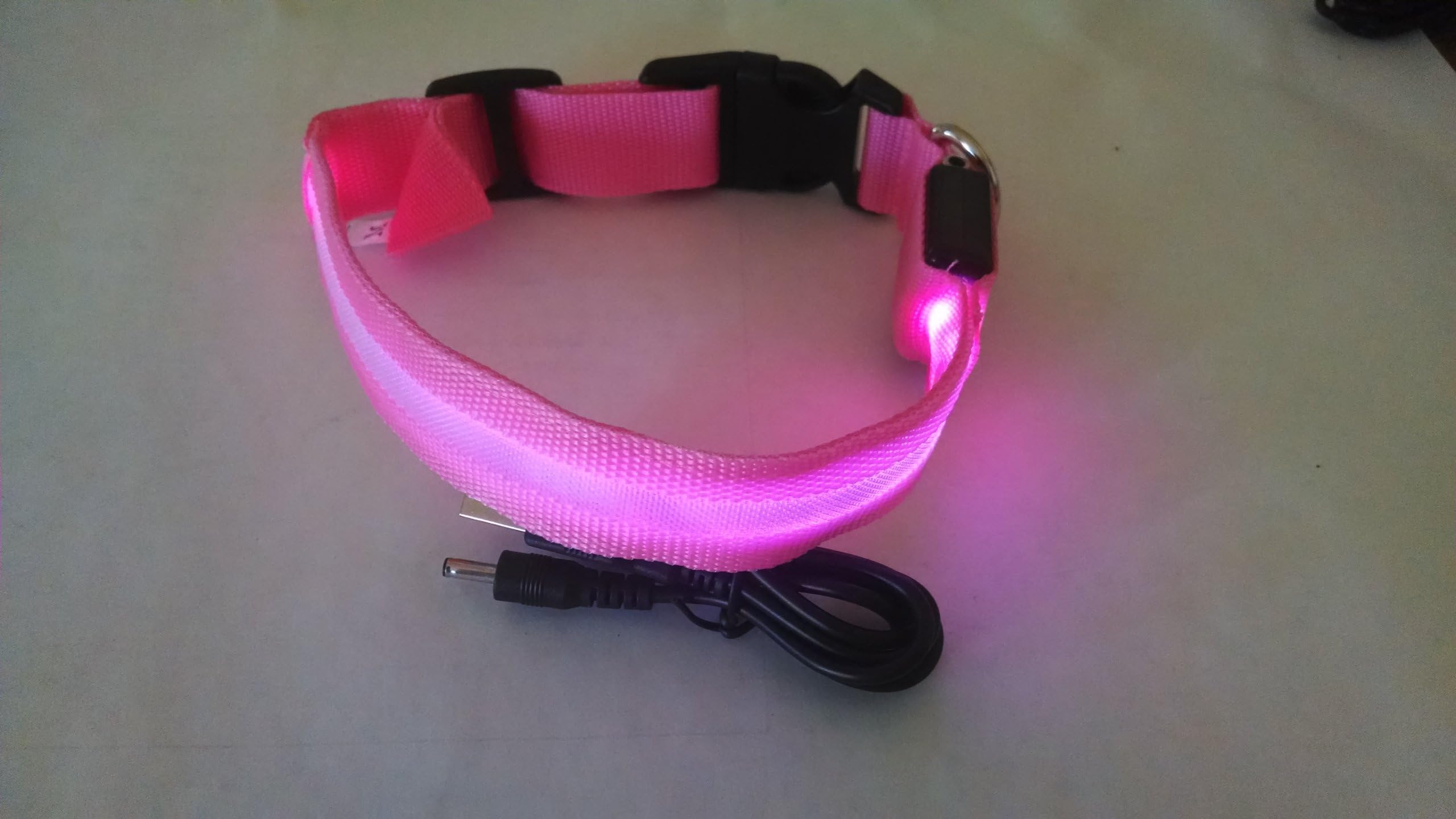 BriteLite Pet LED Safety Dog Collar USB Rechargeable, Model 2015,