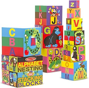 H’s alphabet stacking blocks