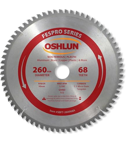 Tenryu Silencer Series Steel Arbor Blade 10.23 inches 72 Tooth