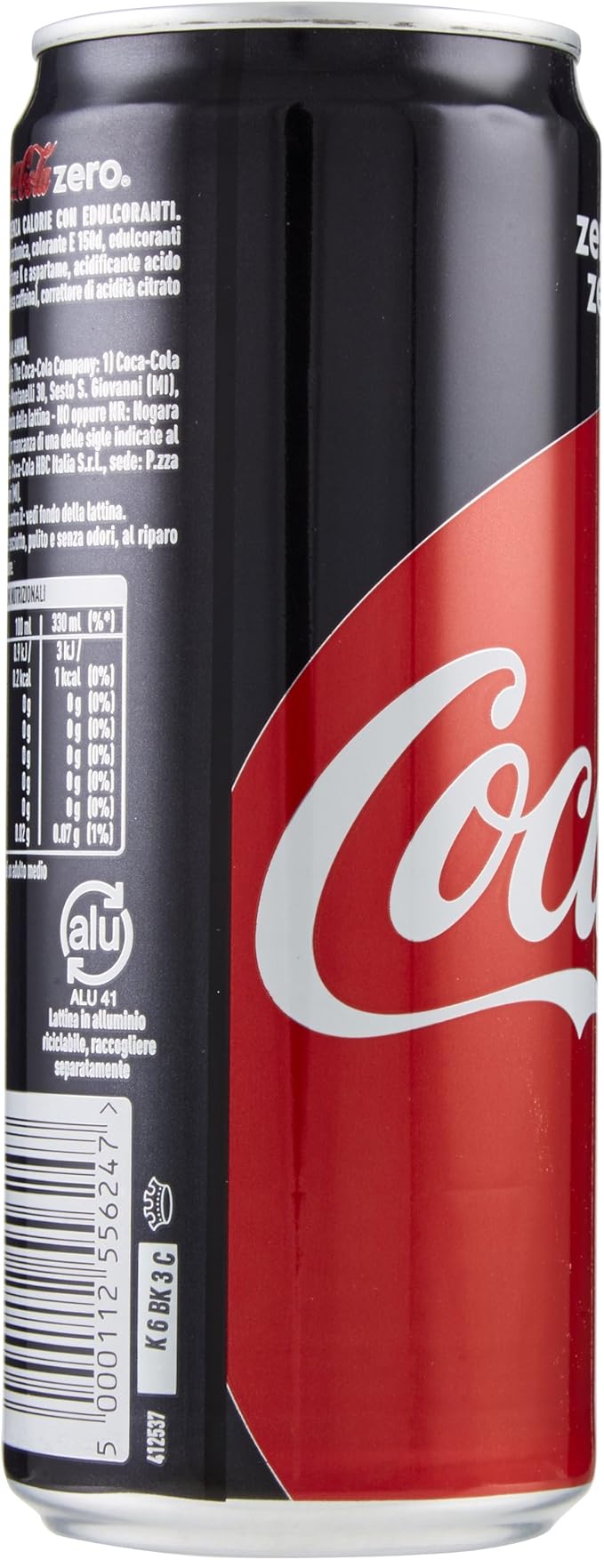 Coca Cola Zero Zuccheri Zero Calorie Lattina 8x 330ml Amazon It Alimentari E Cura Della Casa
