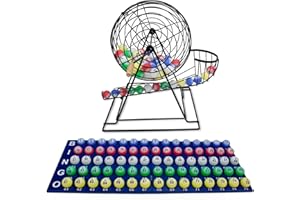 Royal Bingo Supplies Showstopper 19-inch XL Game - 1.5" Large Print Balls With Cage, Wood Master Board - Premium Set for Larg