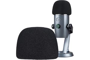 Yeti Nano Mic Cover Microphone Foam Windscreen for Blue Yeti Nano Condenser Microphone, Mic Windshield Pop Filter by SUNMON