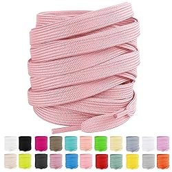 LUOFMISS 2 Pairs Flat Shoe Laces 5/16" Athletic