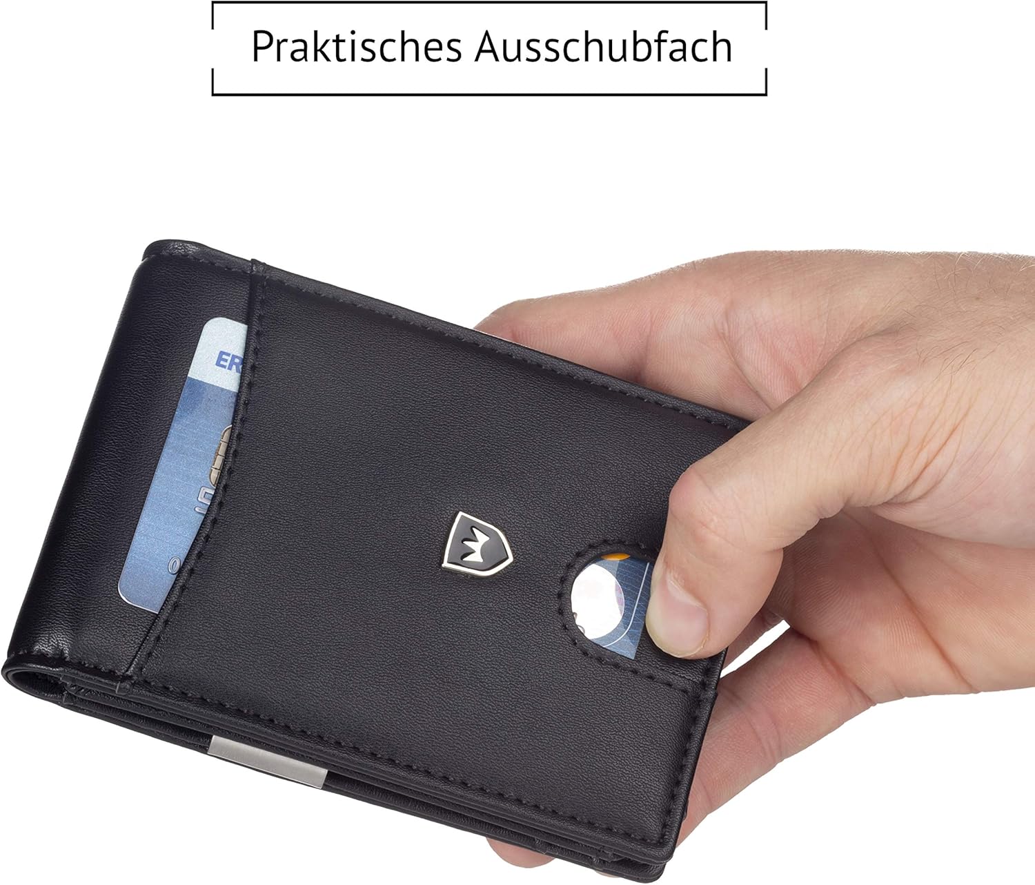 Kronenschein® Premium Men's Wallet with Clip Wallet Men Slim Wallet RFID Wallet Slim Wallet Credit Card Holder Card Case - Image 5