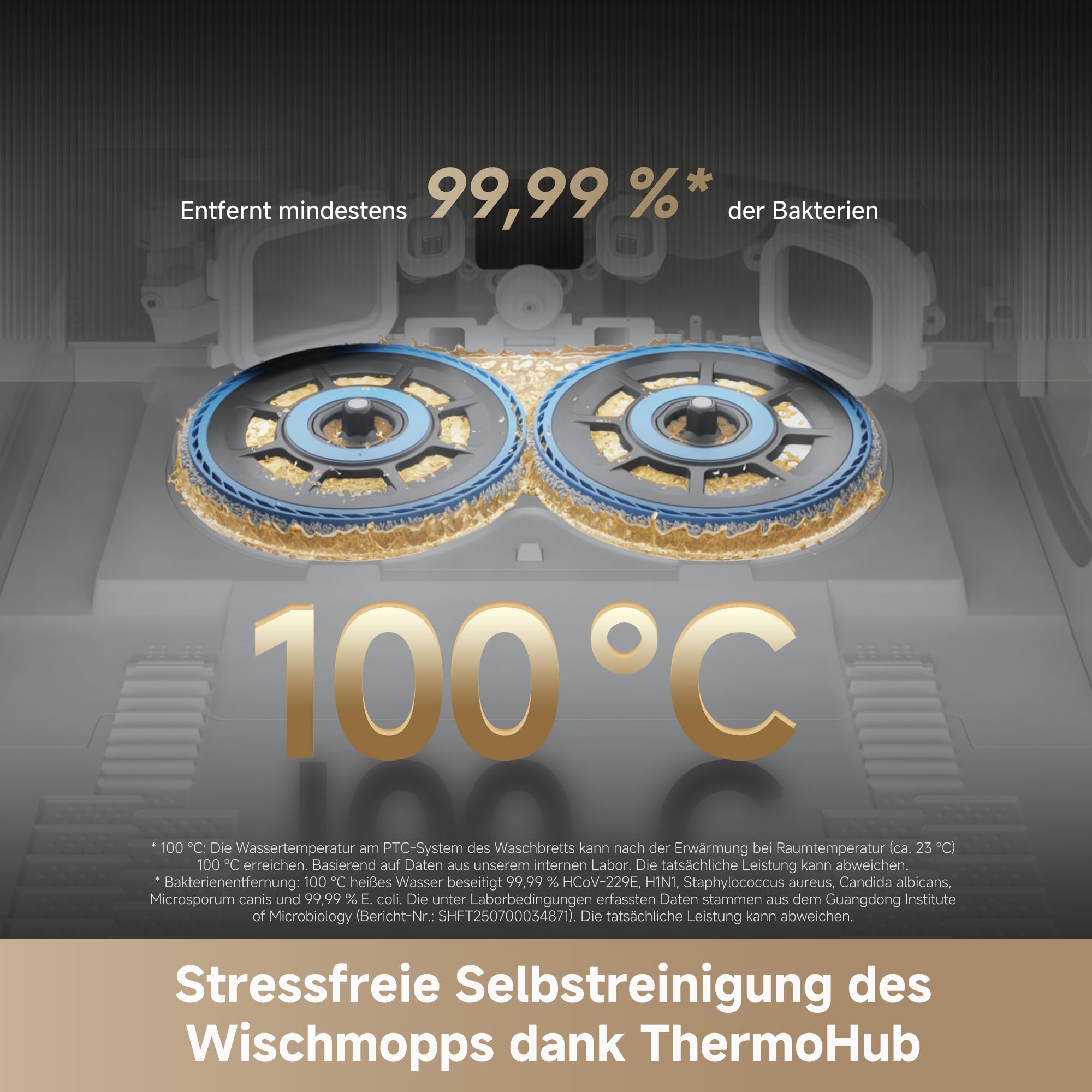 dreame Matrix10 Ultra Saugroboter mit Wischfunktion, Mopp-Wechsel/Selbstreinigung, 8 cm Hindernisfreiheit, 30.000Pa, Autom. Entleerung/Nachfüllung, kein Verheddern, Sprachsteuerung