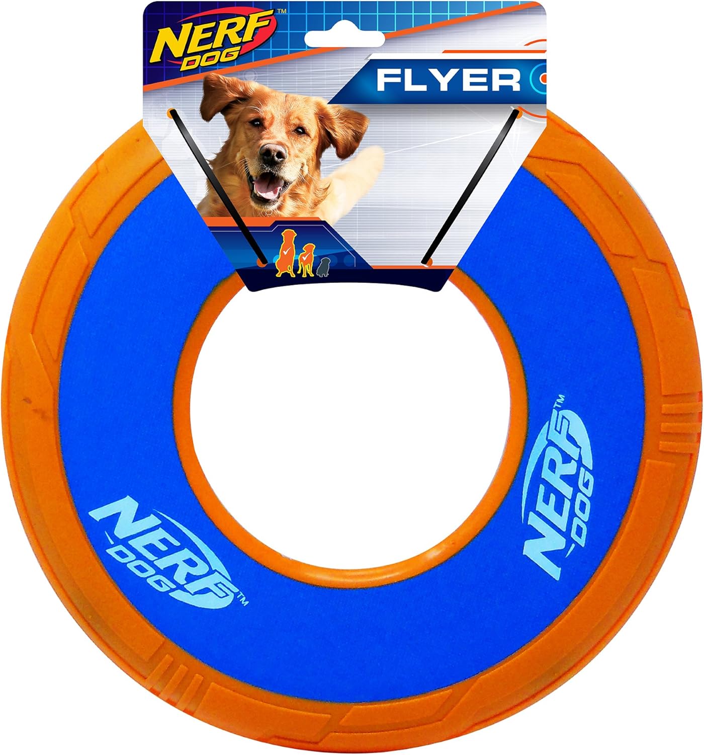 Pet Supplies Nerf Dog Rubber Flyer Dog Toy, Frisbee, Lightweight
