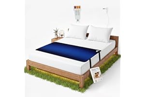 RADENERGY Grounding Bed Mat, PU Leather with Wash Label & 10m Spiral grounding Wire, Grounding Mat for Sleep, Stress Relief, Foot Health – Earthing Pad for Bed or Floor (King 28" x 80")