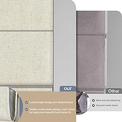 Boolegon No Drill Roman Shades for Windows