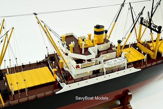 Amazon Com American Scout C 2 Cargo Ship Wooden Ship Model 50 Rc Convertible With Lights Toys Games