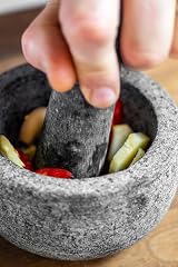 MasterClass Non-porous Granite Pestle and Mortar Set 12 x 9 cm Grey view 5