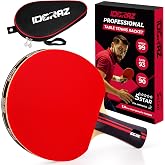 Professional Ping Pong Paddle with ITTF Rubber and Carrying Case | Table Tennis Racket with Speed 99, Spin 93, Control 90, Improves Accuracy and Consistency