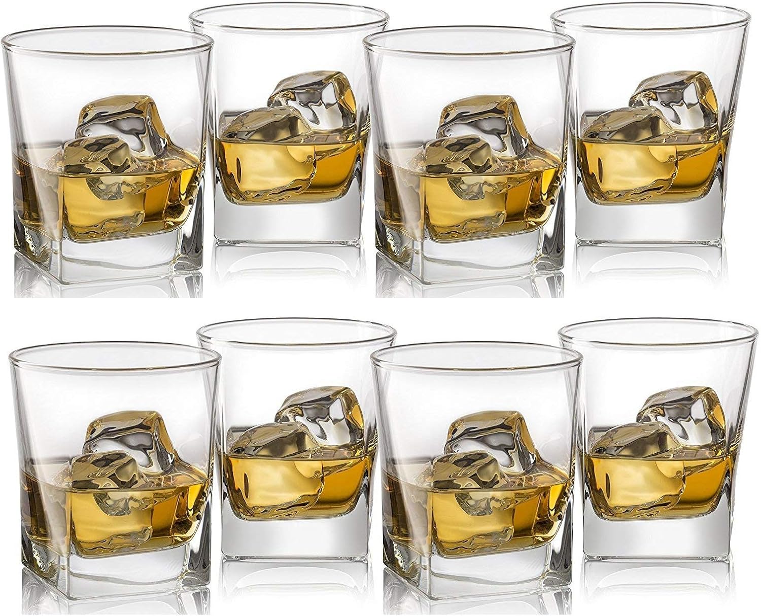 Circleware Air Bubble Heavy Base, Drinking Glasses, Set of