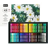 Artecho Oil Pastels Set of 48 Colors, Soft Oil Pastels for Art Painting, Drawing, Blending, Art Supplies for Artists, Beginners, Students, Teachers (10 x 70 mm)