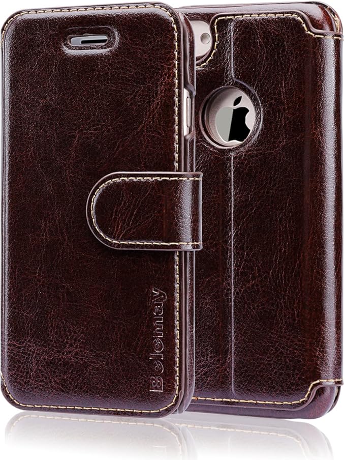 Belemay iPhone 7 Wallet Case, iPhone 7 Case, Genuine Amazon.co.uk Electronics