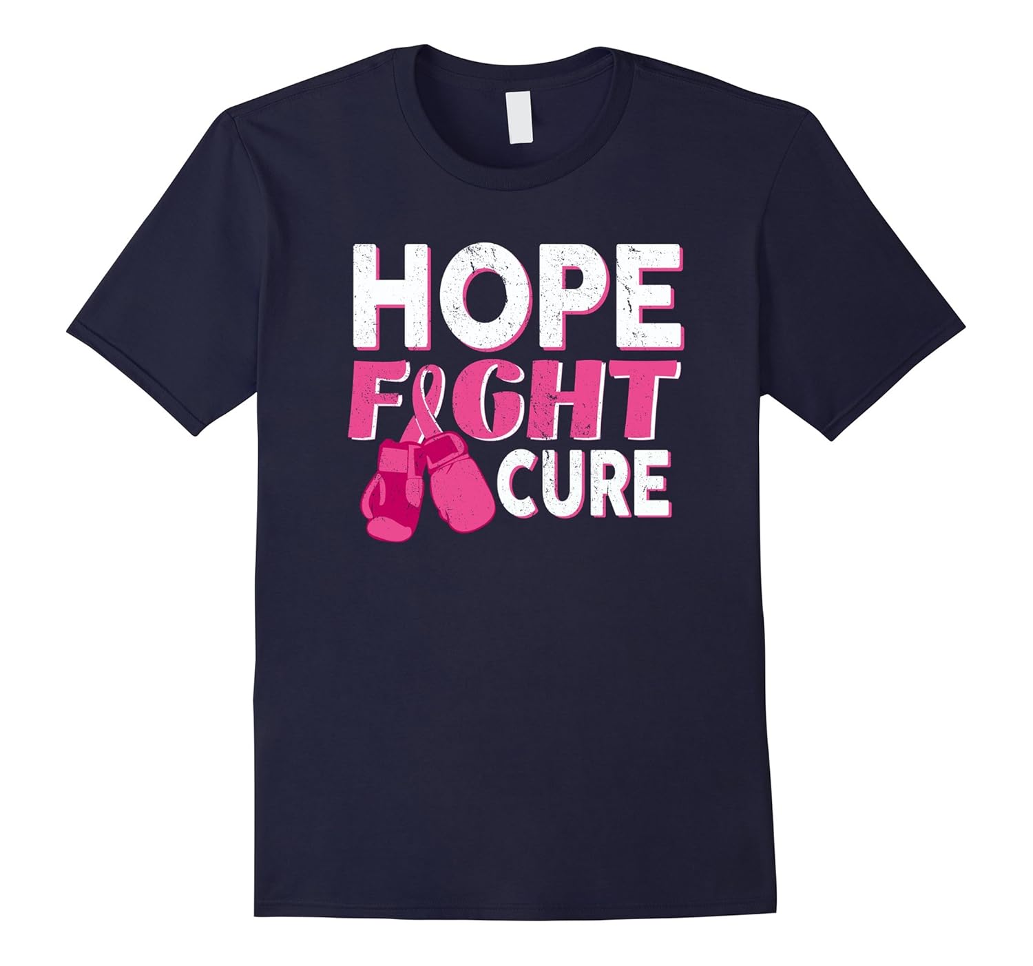 Hope Fight Cure Breast Cancer Awareness T-Shirt-ANZ