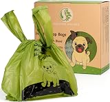 GREENER WALKER Tie Handles Poo Bags 600 Count Biodegradable Corn Starch