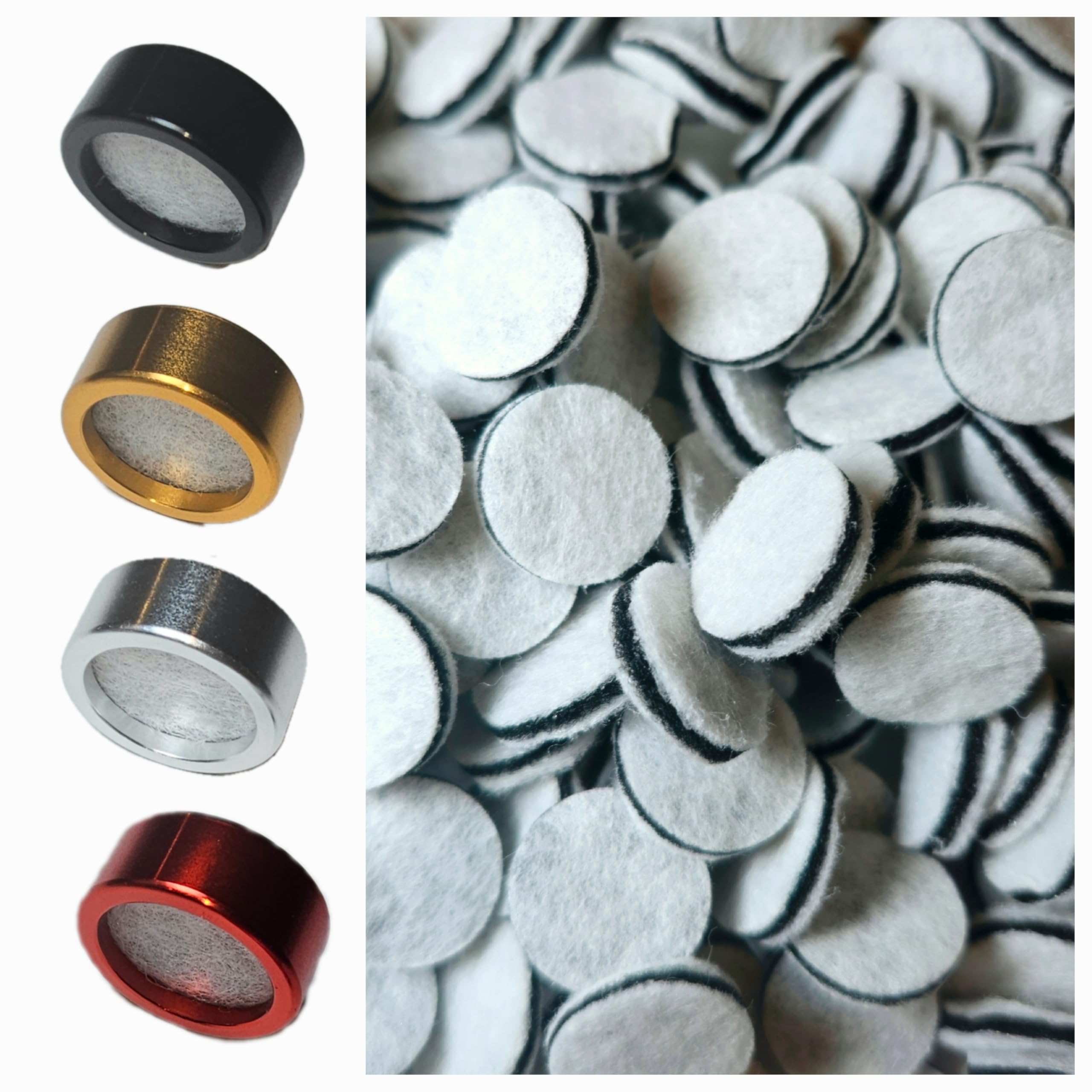 Reusable Metal Rings (4) and Replacement Activated