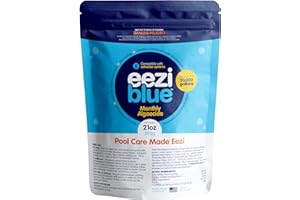 Eeziblue Monthly Algaecide for Swimming Pool, Pool Algaecide for Inground Pool & Above Ground Pool - Effective Monthly Treatment to Prevent Algae Growth up to 20,000 Gallons