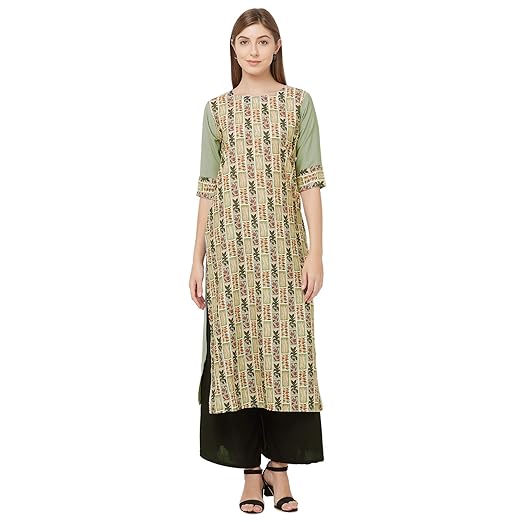 Womens crepe Straight Kurta