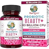 MaryRuth Organics Probiotic Beauty Capsules | Vegan Collagen Support | Anti Aging | Gut Health | Hair Skin and Nails Vitamins | Skin Care | Biotin | Non-GMO Project Verified | 60 Count