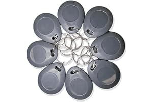 10 Pieces FONGWAH 125KHz ID Key Fobs Rewritable RFID Tags with Chip Atmel T5577 for Duplicating Access Control ID Cards