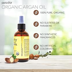PURA D'OR 4 Oz ORGANIC Moroccan Argan Oil - USDA