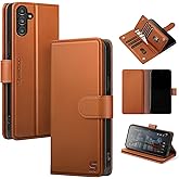 Shieldtop Compatible with Samsung Galaxy A13 5G Wallet Case with Card Holder,Women Men RFID Blocking PU Leather Folio Flip TPU Protective Cover Credit Card Slots,Phone Case for Galaxy A13,Light Brown