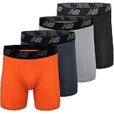 New Balance Men's Mesh 5" No-FLY Boxer Brief (4-Pack)
