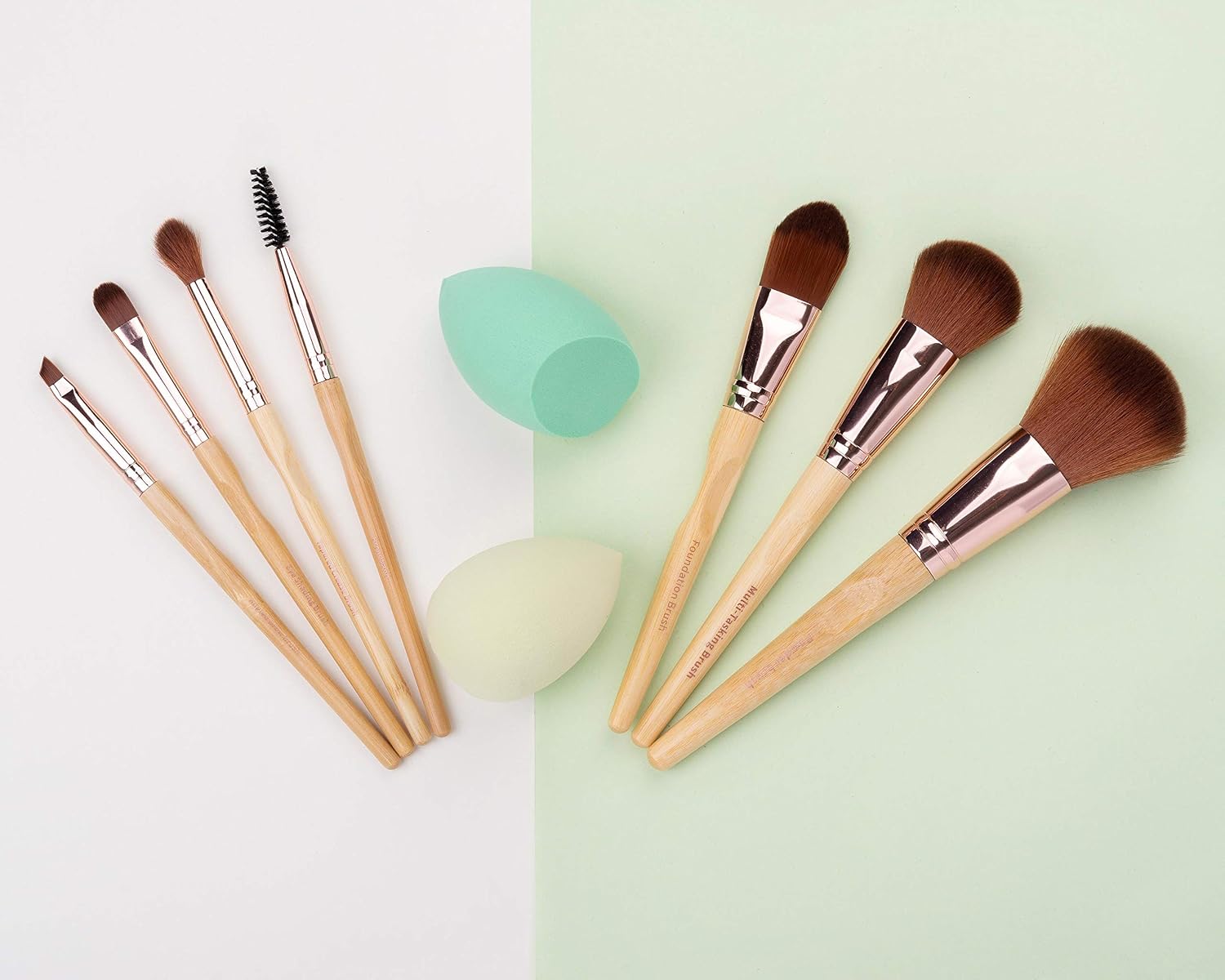 So Eco Ultimate Makeup Brush & Sponge Collection, Gold, 10 Count (Pack of 1) - Image 5