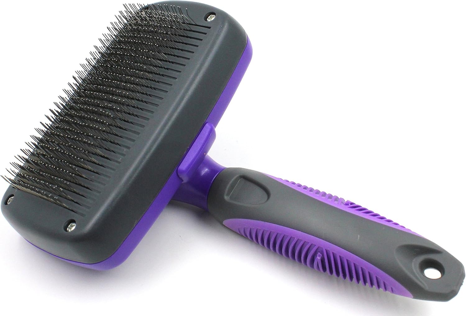 Hertzko Self Cleaning Slicker Brush – Gently Removes Loose Undercoat, Mats and Tangled Hair – Your Dog or Cat Will Love Being Brushed with The Grooming Brush