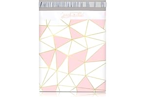 Pack It Chic - 10X13 (100 Pack) Mosaic Triangle Poly Mailer Envelope Plastic Custom Mailing & Shipping Bags - Self Seal