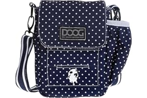 DOOG Walkie Bag - Adjustable Dog Treat Pouch Shoulder Bag with Poo Bag & Water Bottle Compartments - Comfort Fit for Everyday Use