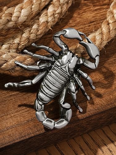 HAQUIL Vintage Scorpion Metal Animal Punk Belt Buckle Fashion Gift