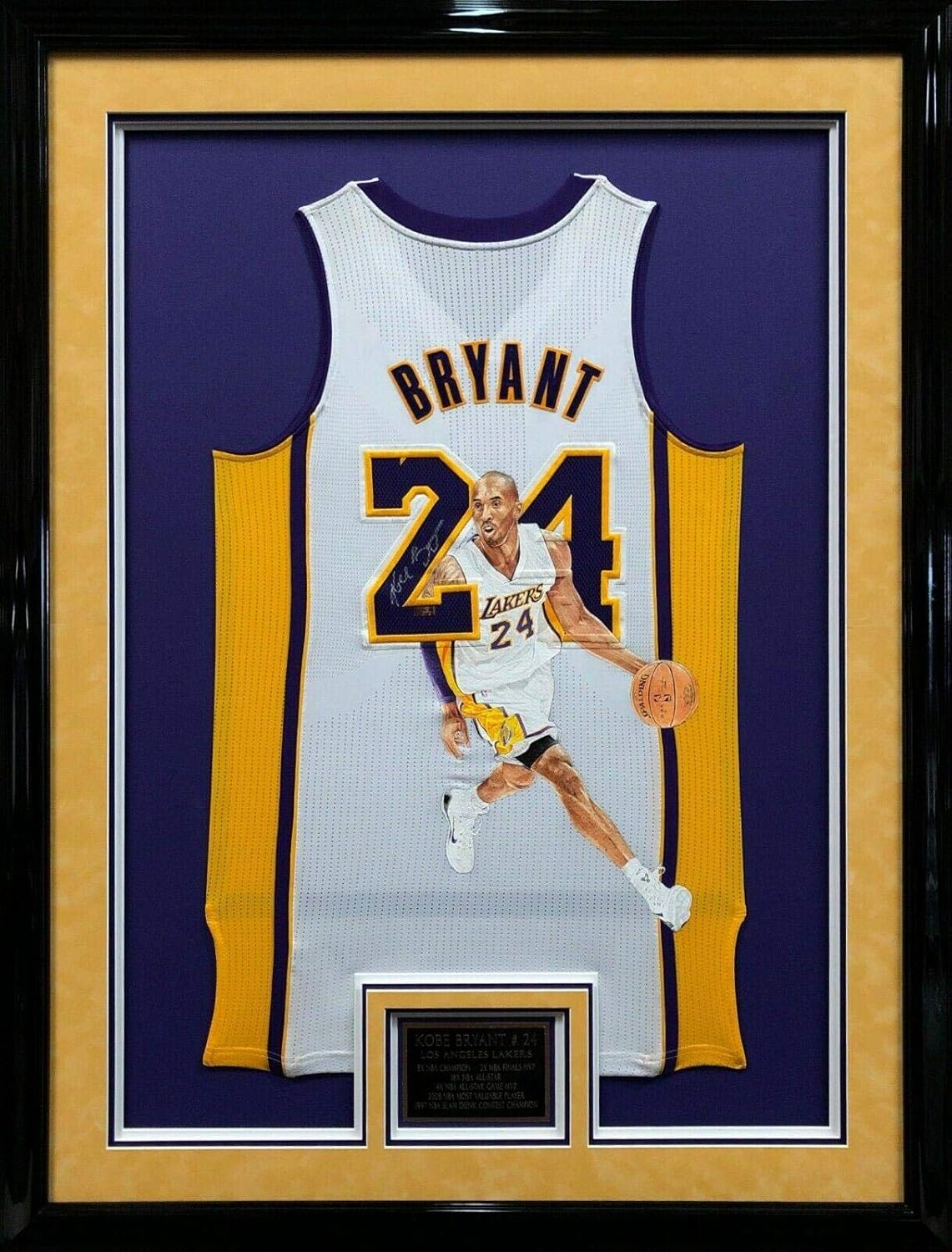 kobe bryant signed jersey panini
