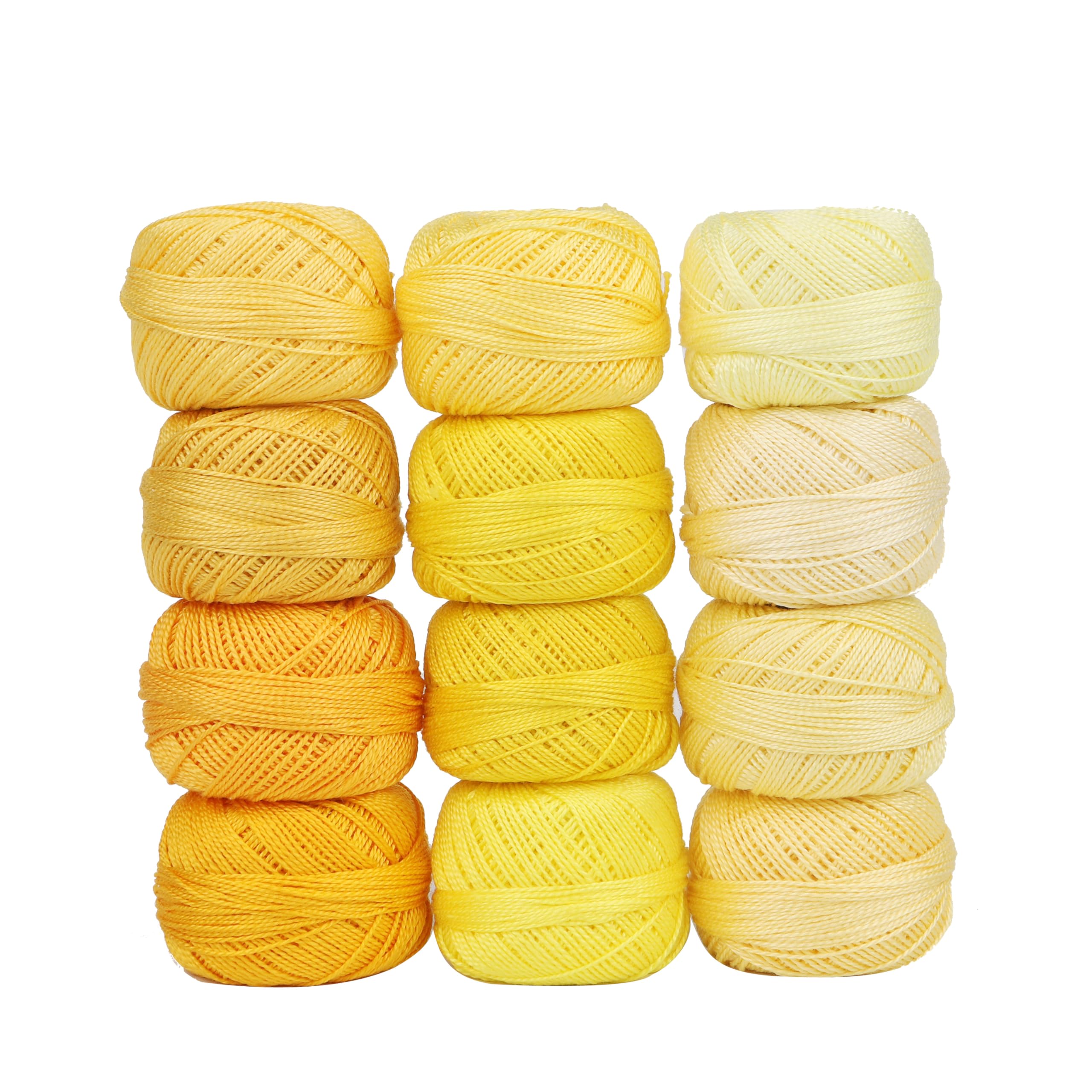 Photo 1 of *MINOR DAMAGE - USED*
AMOHilos Size 8 Double Mercerized Egyptian Long Staple Cotton Pearl Thread 12 Gradient Colors per Box 5 Grams Ball Rainbow Color Embroidery Thread for Crochet Cross Stitch Hand Embroidery (12R)