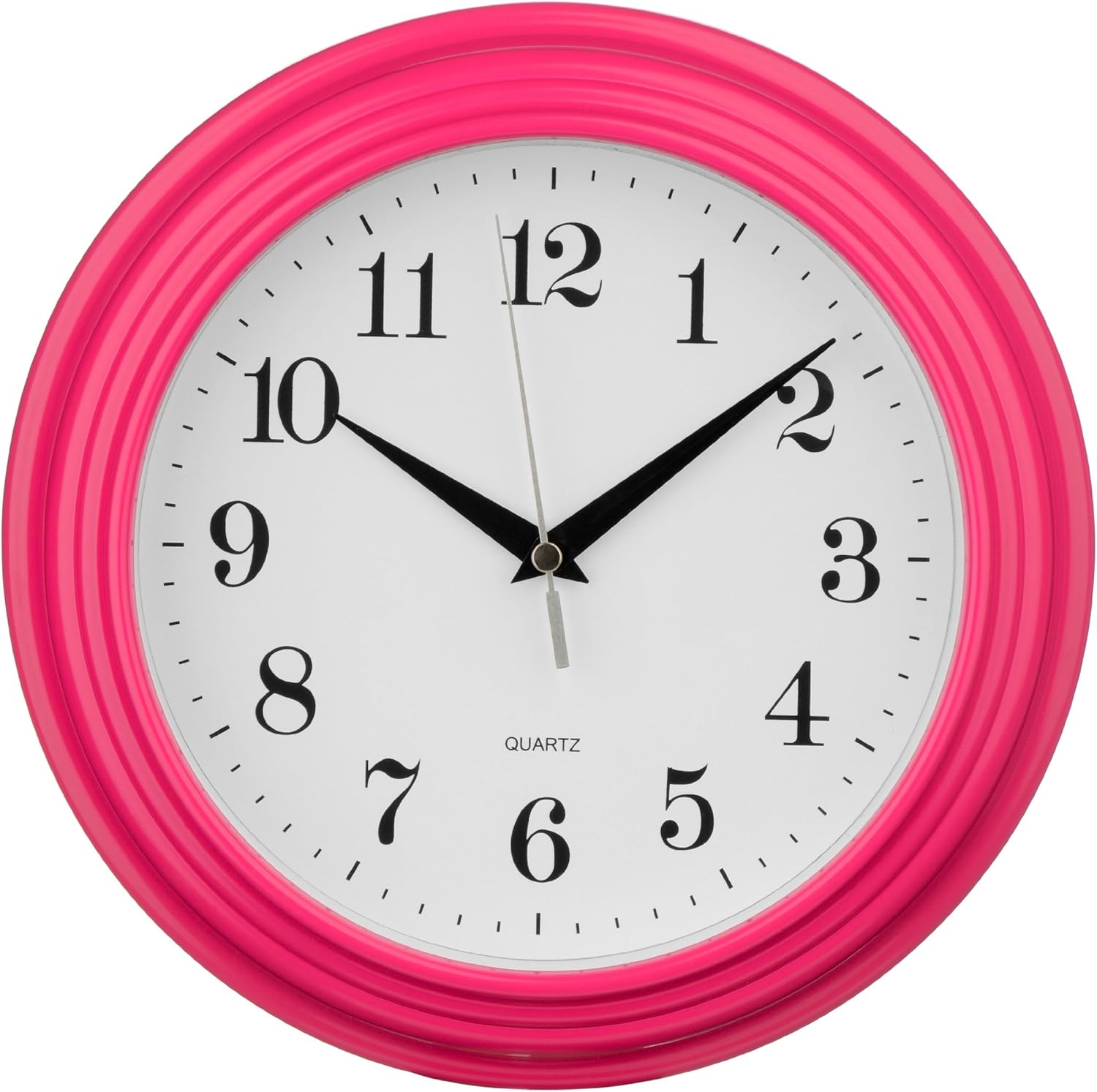 Premier Housewares Hot Pink Vintage Wall Clock