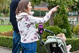 LittleLife Buggy Cup Holder Universal Bottle Organiser for Stroller Black view 7