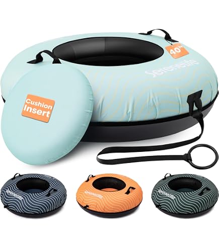 Tube à Neige Gonflable 119,4 Cm Avec Corde De Remorquage – Ultra Résistant, Enfants Et Adultes
