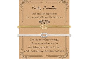 GRCLD Matching Bracelets for Couples Love Knot Bracelet Pinky Promise Soulmate Relationship Friendship Bracelets Forever Infinity Jewelry Gifts for Women Her Him