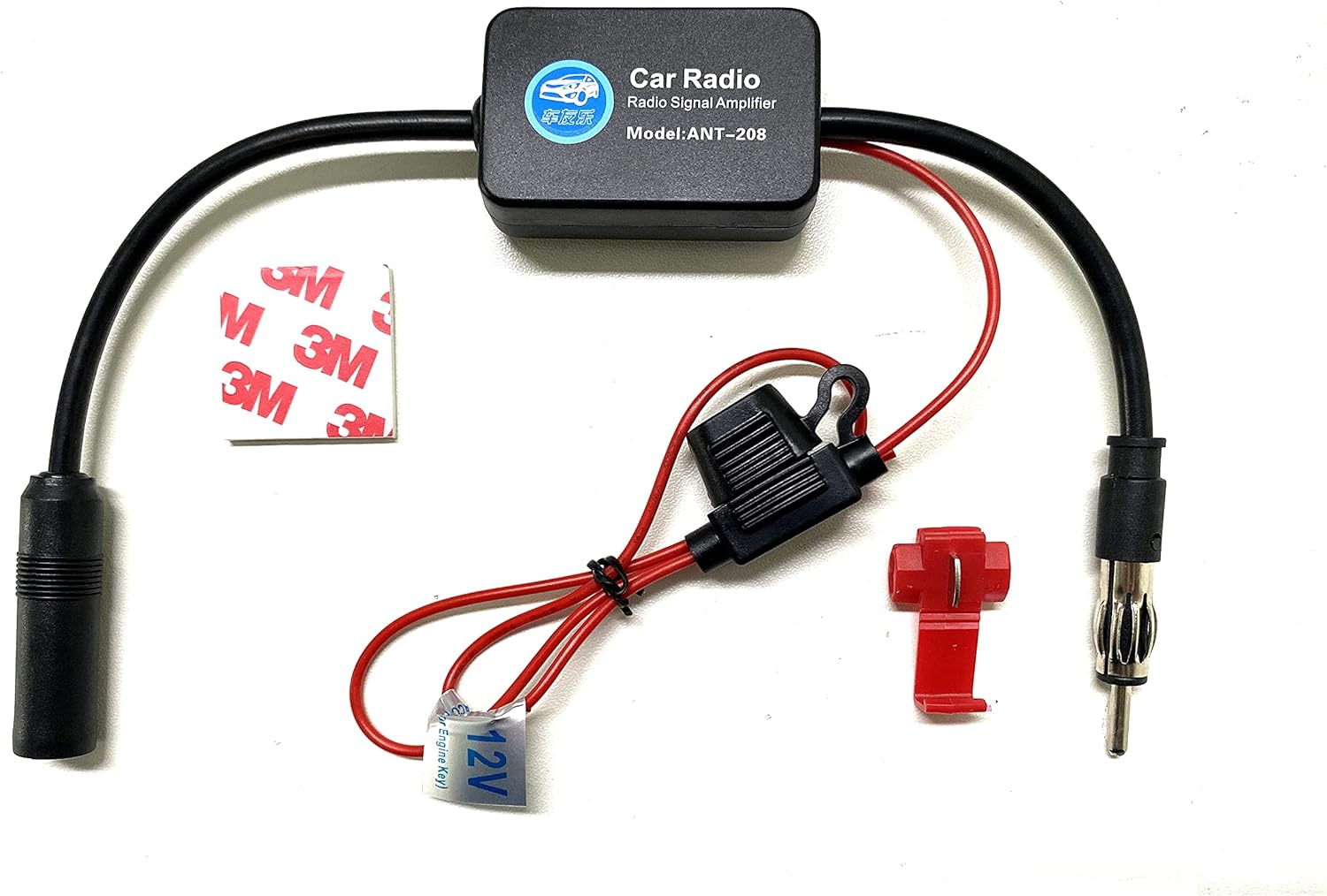 Amazon Kunfine ユニバーサル 汎用 12v ラジオブースター Am Fm 受信 ブースター 信号アンテナアンプ 信号増幅装置 アンプリファイヤー 自動車 船舶 Rv用 カーオーディオケーブル 家電 カメラ