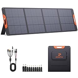 ZOUPW 200 Watt Portable Solar Panel for Power