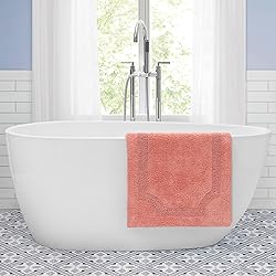 Laura Ashley Reversible Cotton 2-Piece Bath Mat
