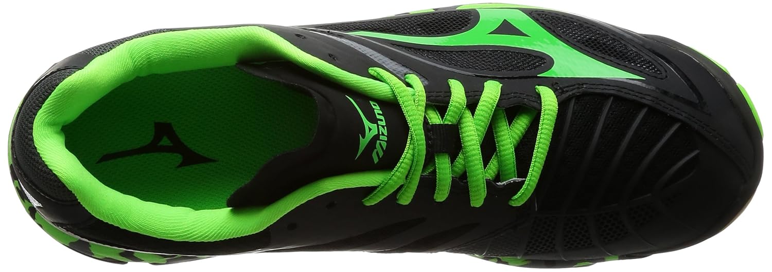 柔らかい ミズノ バレーボールシューズ ウエーブ ライトニング Z3 旧モデル B073wb1sbh 27 5 Cm ブラック ライトグリーン ダークグレー 限定価格セール Ejournal Unma Ac Id