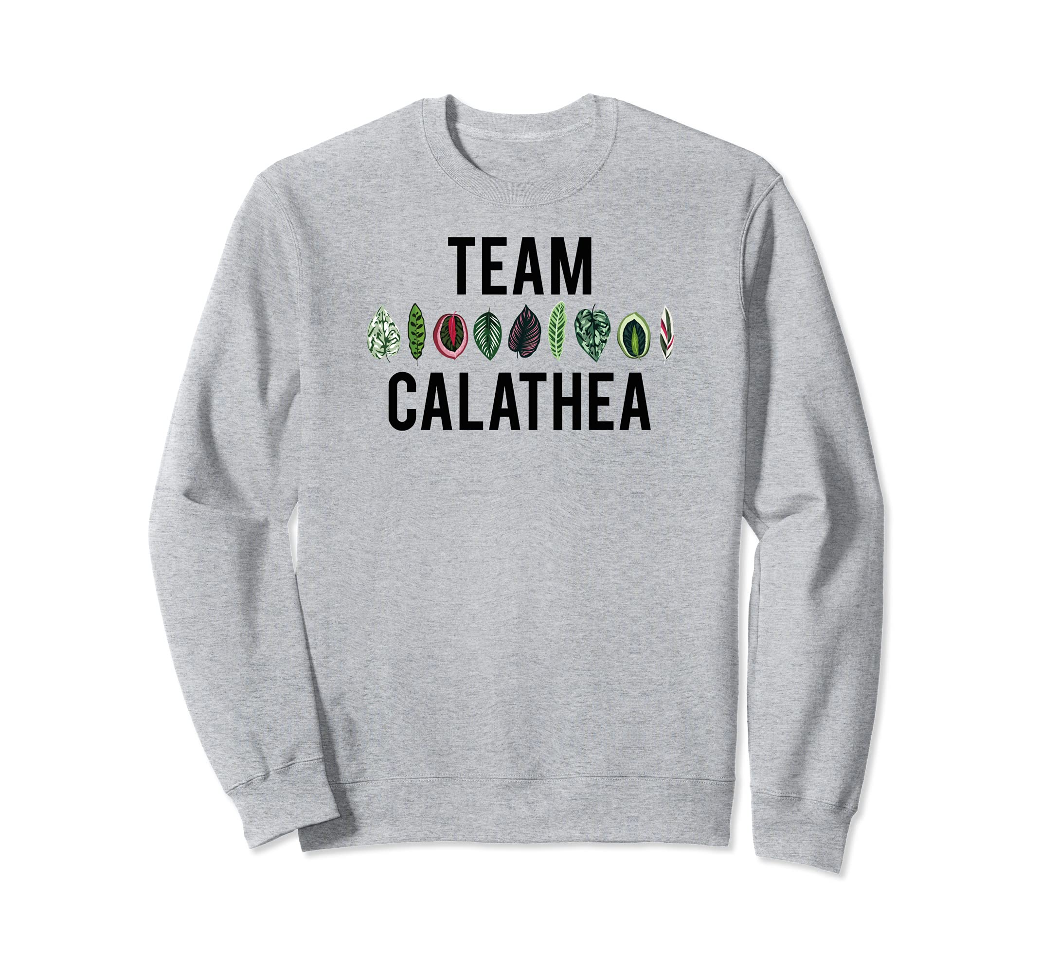 Team Calathea Plants Leaf Leaves black type Sweatshirt