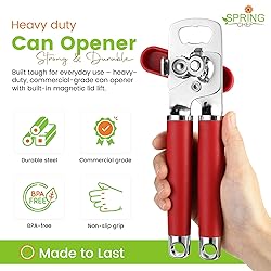 Spring Chef Stainless Steel Can Opener - Manual