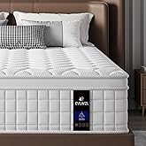 EVLWZL Queen Mattress, 14 Inch Queen Size Mattress in a Box with Memory Foam Hybrid, Individual Pocket Spring for Provide Support and Improve Sleep,Medium Firm