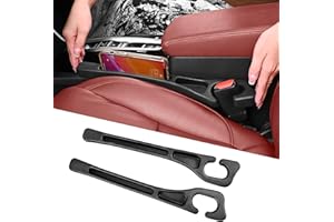 7F Car Seat Gap Filler, Organiser Between Seat and Centre Console, Universal Car Accessories, Fit SUV Truck Storage Black